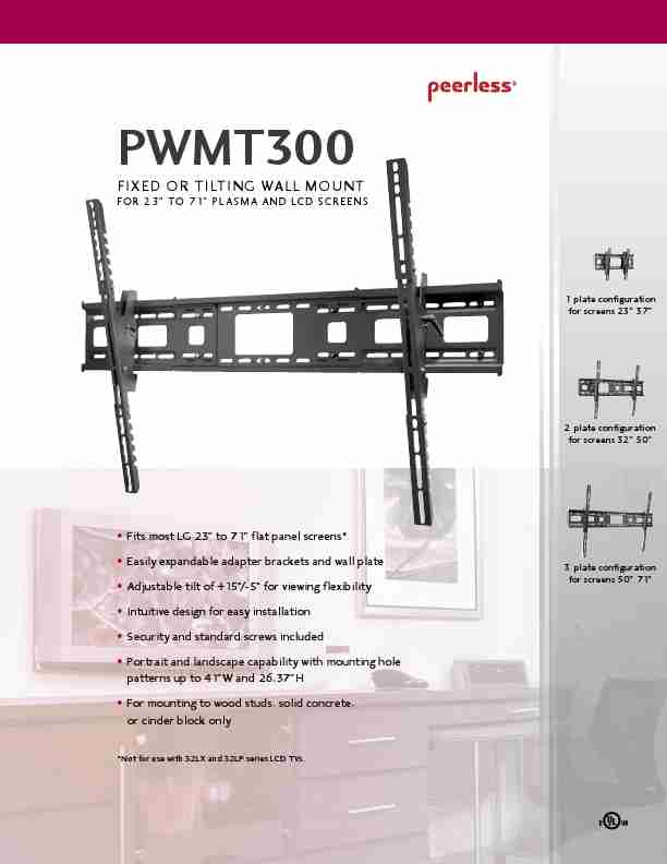 Peerless Industries TV Mount PWMT300-page_pdf